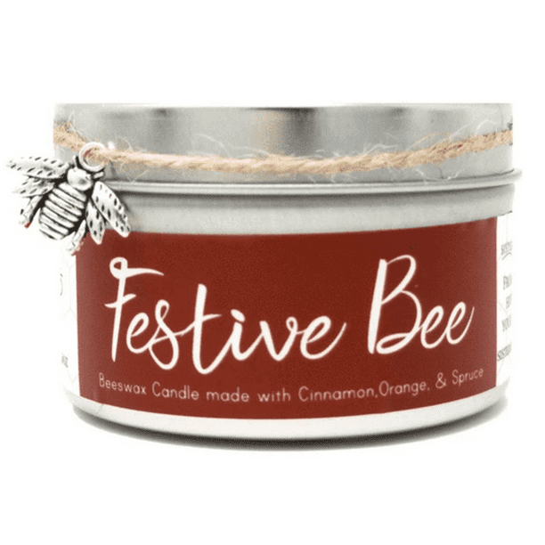 Beehive Skep Candle Handmade Gift Michigan Beeswax Candle